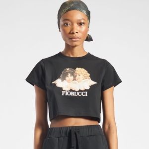 Fiorucci black crop top size M